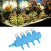 Aquarium Luftventil Einstellbarer Kunststoff Fischbecken Sauerstoff Luftstrom Verteiler für Kohlendioxid Ausrüstung
