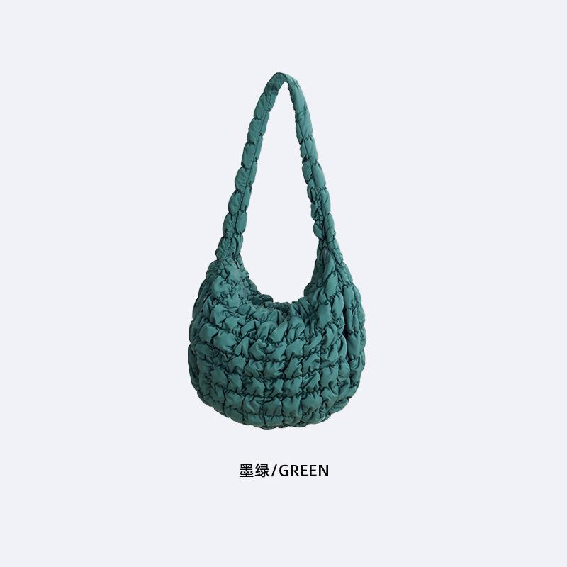 Cloud bag COS bag niche premium shoulder satchel pleated bag women's large-capacity work premium shoulder bag