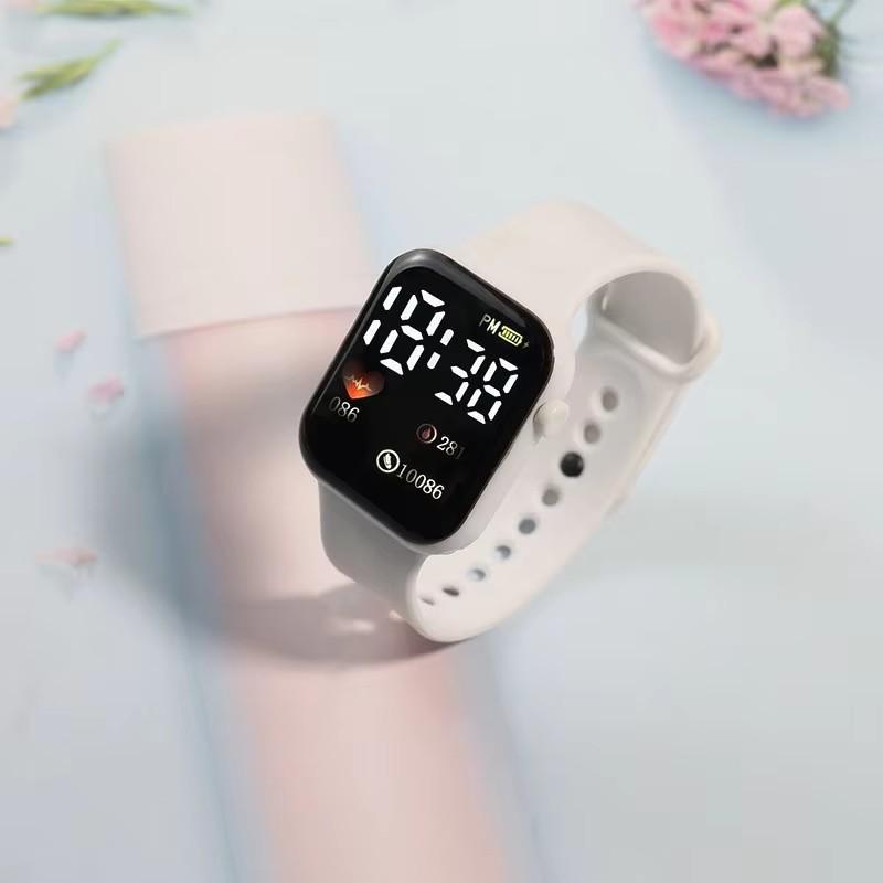 LED electronic watch fashion leisure students children square waterproof electronic watch