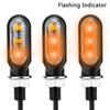 3SMD LED 12V 3000K 1200LM Tail Lamps Yellow Lights M10 Screw Motorcycle Turn Signal Lights Flashing Universal Mini Blinker