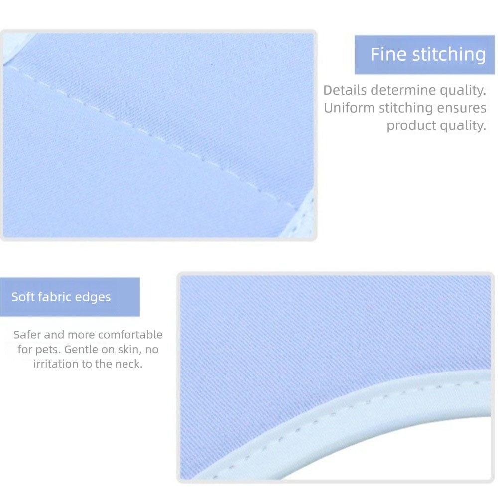 Comfortable Cat Recovery Cone Collar Soft Cat Elizabethan Ring Reusable Pet Protective Collar  Dogs