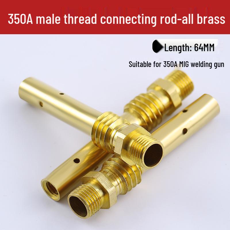 350A/500A MIG-Schweißgerät, Schweißbrenner, 200A Innen-/Außengewinde, Düse und Sitz aus Messing/Kupfer