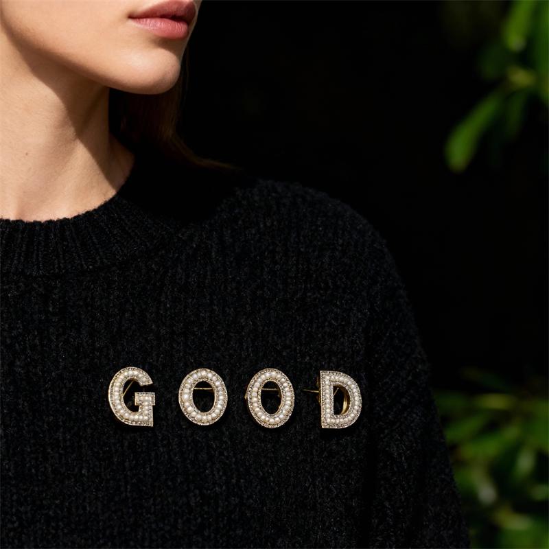 Kristall Strass Perle A-Z 26 Buchstaben Brosche Damen Englisches Alphabet Brosche Anstecknadel Korsage Kragen Schmuck Kleidung Tasche Deko Geschenke