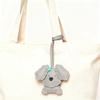 Adorable Curly Dog Keychain PU Leather Bag Charm With Secure Metal Hook For Purse Backpack Decoration Lightweight Design