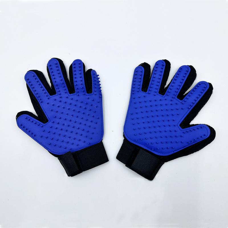 Pet Cat Cleaning and Petting Gloves, Pet Grooming and Massage Gloves, Silicone Dog Hair Removal Sticky Brushes and Combs