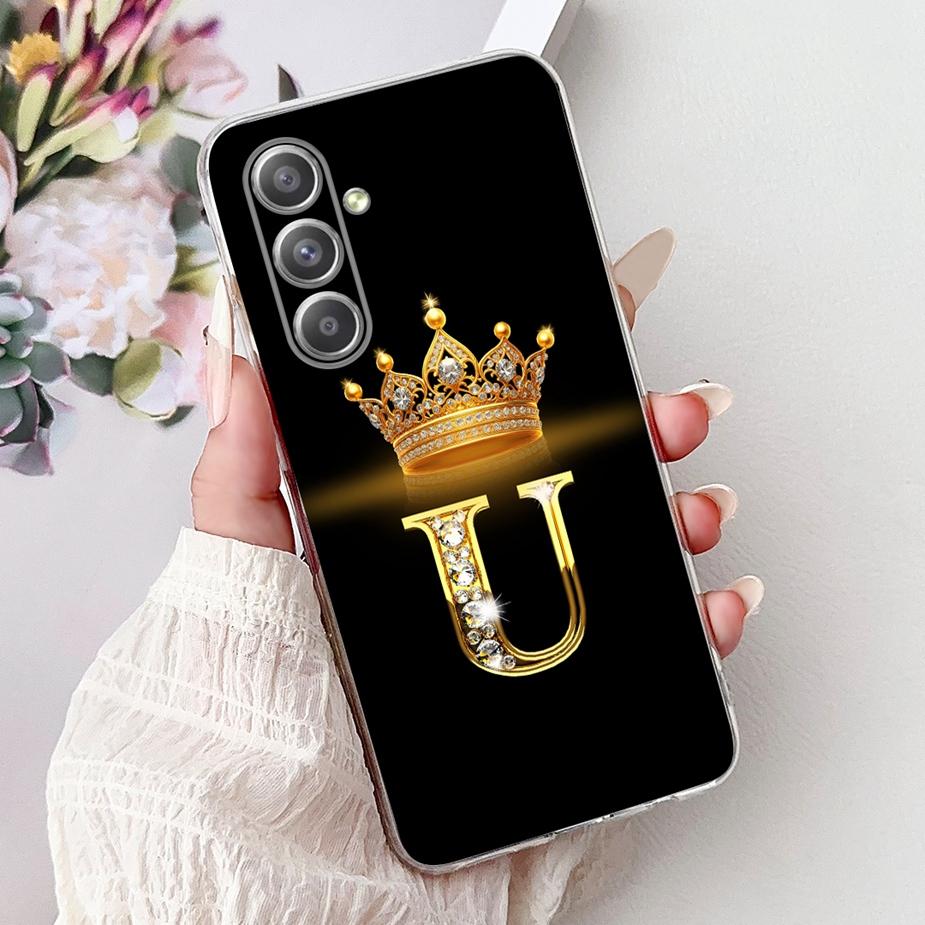 

Чехол для Samsung Galaxy A55 5G SM-A556B Чехол с буквами Прозрачный силиконовый чехол для телефона для Samsung A15 A25 A35 A55 5G Мягкий Fundas Coque For Galaxy A15