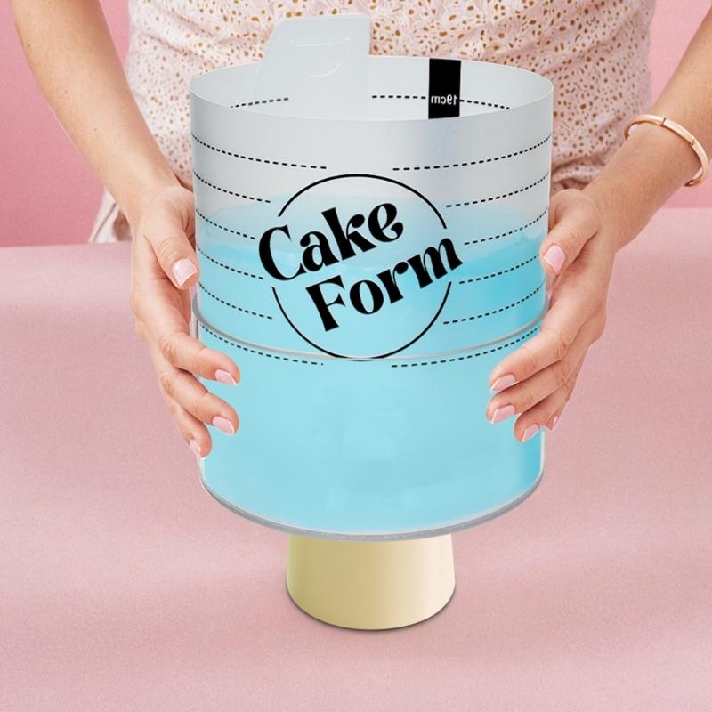 Circle Baking Rings Mold Acrylic Form Cake Tool Round Circle Mold For Home Baker B03E