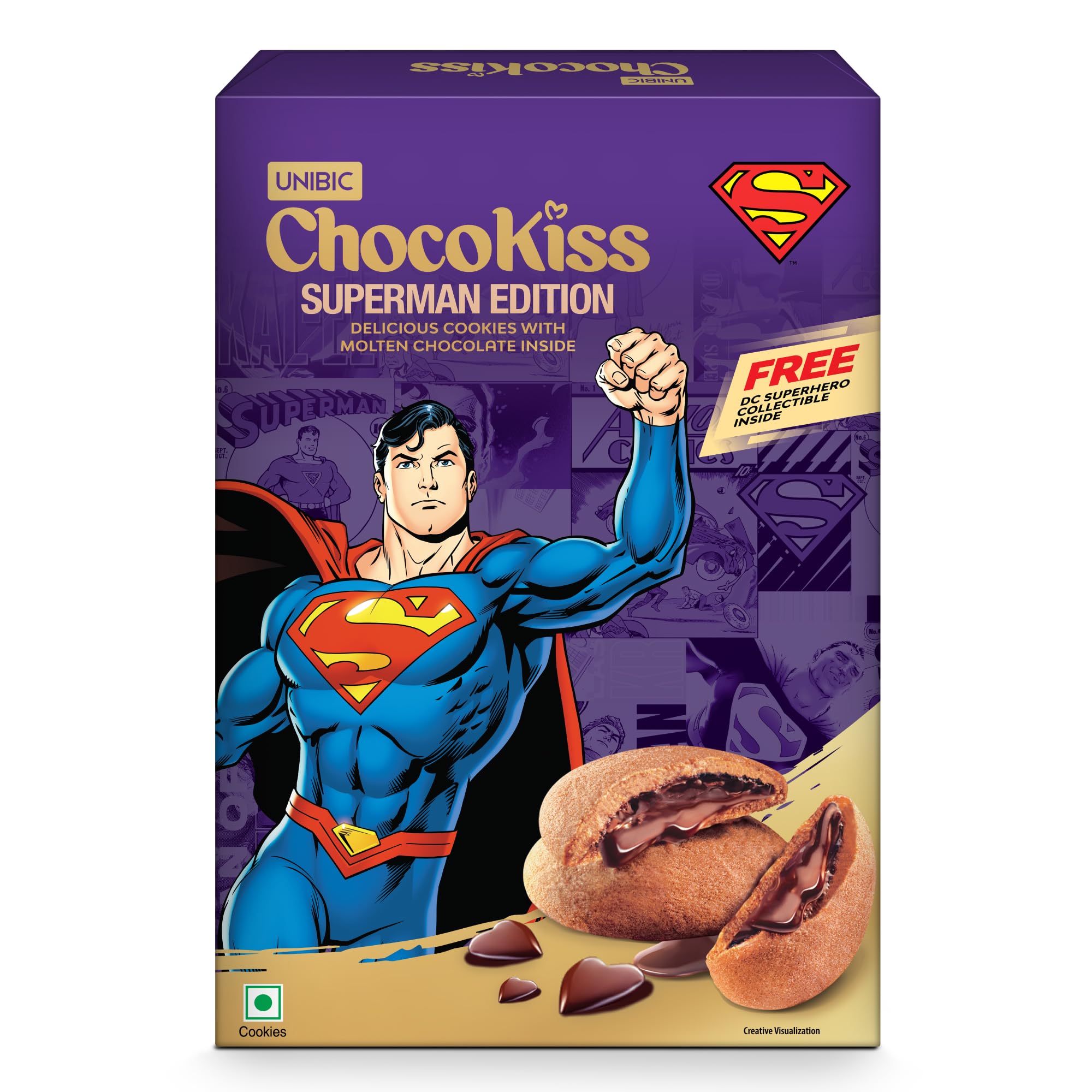 Unibic Choco Kiss Cookies 250 Grams, Filled with Chocolate, Rich & Indulgent Snack Delicious Creamy Flavors, Crunchy and Choco Cream Centred Biscui
