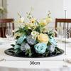 Round Lily Style Table Centerpiece: Artificial Floral Arrangement for Restaurants & Hotels