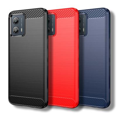Carbon Fiber Texture TPU Case for Motorola Moto G Stylus 2023 5G 2022 Power Play G Pure Shockproof Protective Cover Fundas