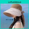 Summer Women Wide Brim Straw Hat With Sun Protection Breathable For Beach And Vacation