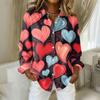 Women's Buttoned Long Sleeved Casual Regular Shirt With Collar Top