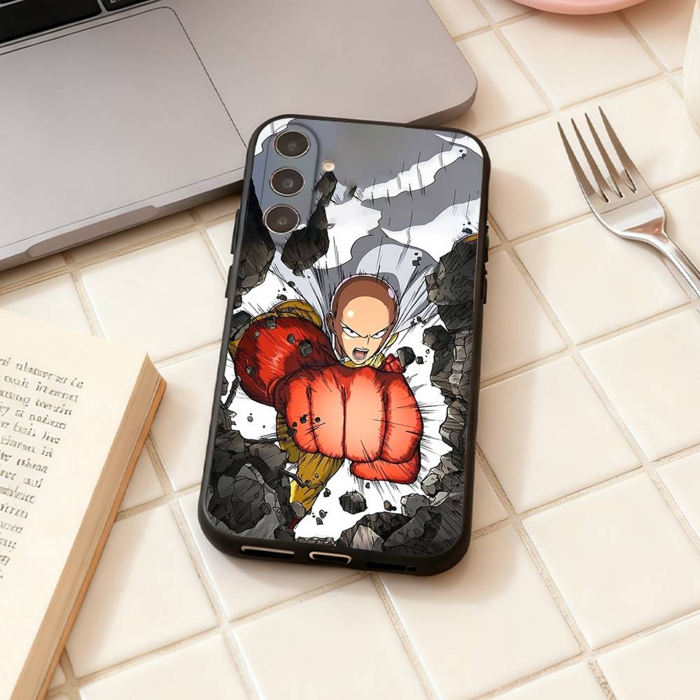 O-One Punch Man Anime Phone Case For Samsung Galaxy A73,A72,A71,A70,A53,A52,A51,Others Soft Black Shell