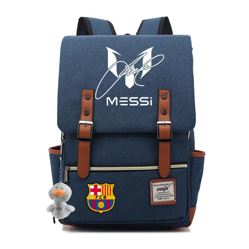 2023 neuer Schulranzen Lionel Messi Koreanischer Oxford-Stoff Rucksack Nylon, Reisetasche Damen Outdoor Rücken