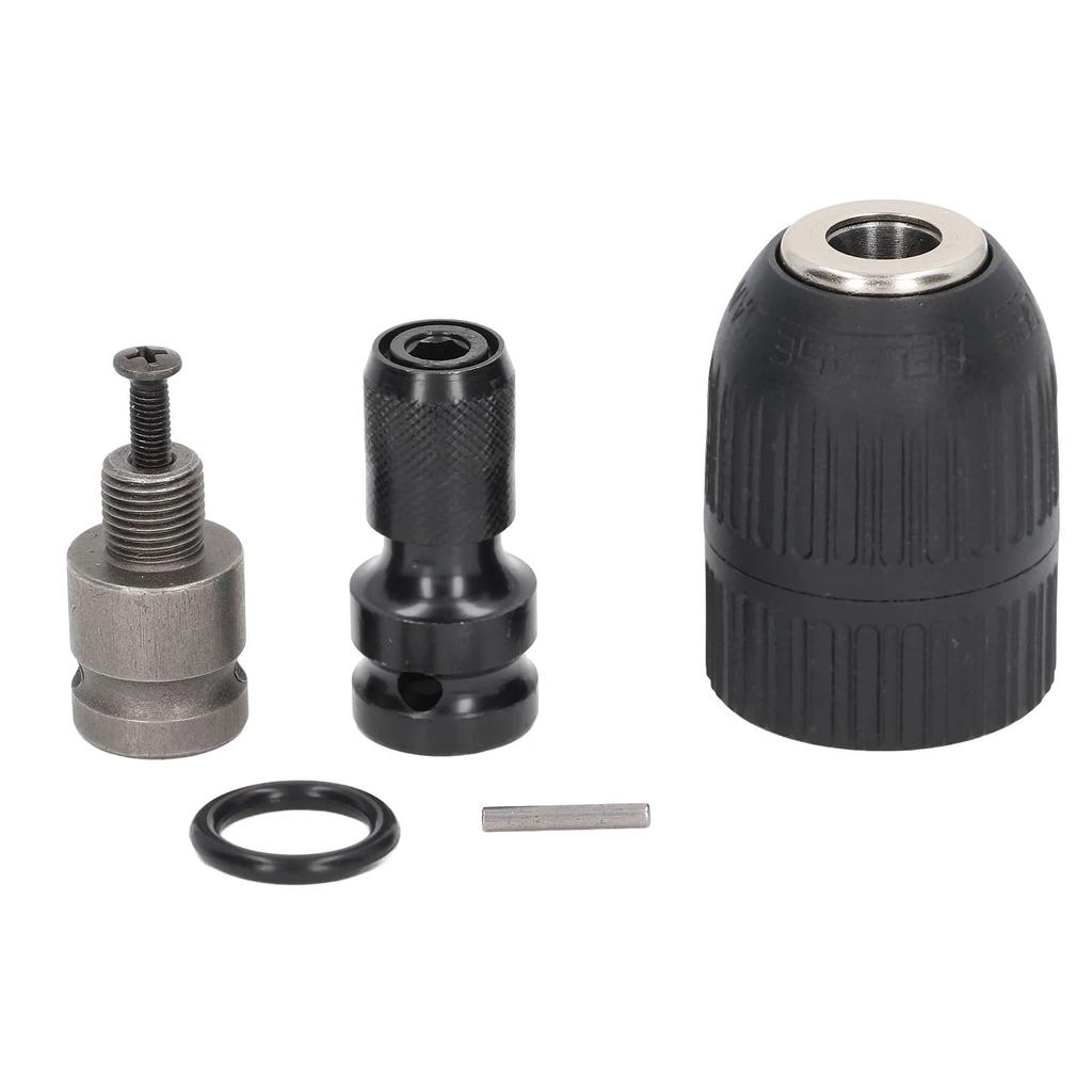 Selbstspannendes Bohrfutter Selbstsichernd Schlüssellos Elektrischer Schlagschrauber Bohrfutteradapter mit 1/2in 20UNF Gewinde 2-13mm