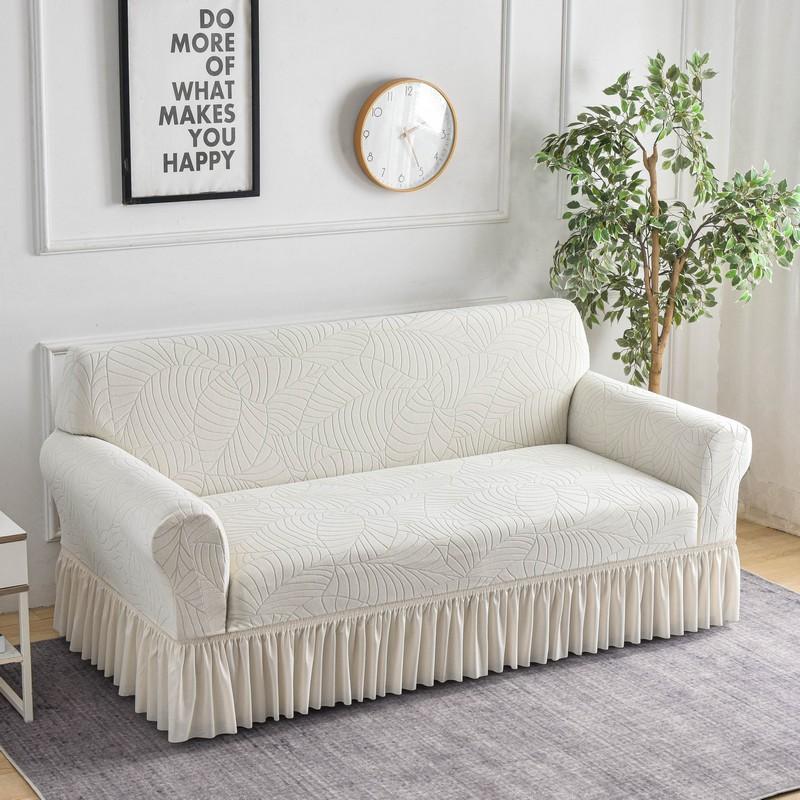 Skirt Jacquard Sofa Cover Elastic Sofa Cover All-Inclusive Cover Nordic Style Sofa Cover Non-Slip Fabric