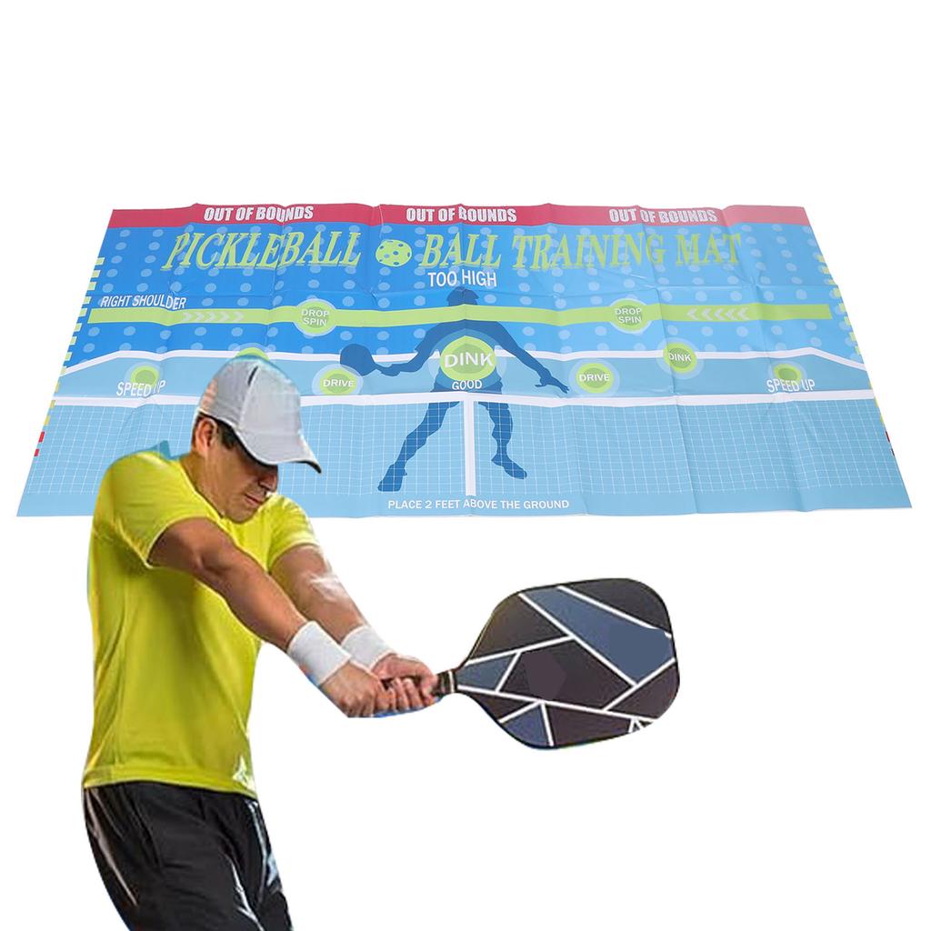 Pickleball Training Pad Wall Adhesive Pickleball Practice Rebounder Board Training Aid for Indoor an