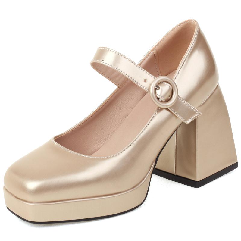 Luxury High Heels Pumps Shoes Woman Elegant 2025 Ankle Straps Black Red Gold Women's Heeled Party Wedding Shoes Ladies Big Size