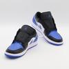 553558-140 Nike Air Jordan 1 Low Black White Alternate Royal Toe Blue (Men's)