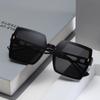 New Trendy Big Face Slim Sunglasses For Women UV Protection Large Frame 7818