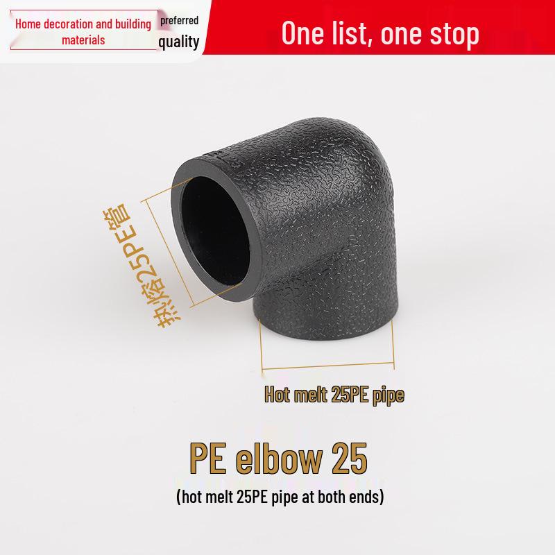 Vícevelikostní vodovodní potrubní tvarovka: Vnitřní/Vnější závitové koleno T pro 4, 6 a 1-palcové potrubí