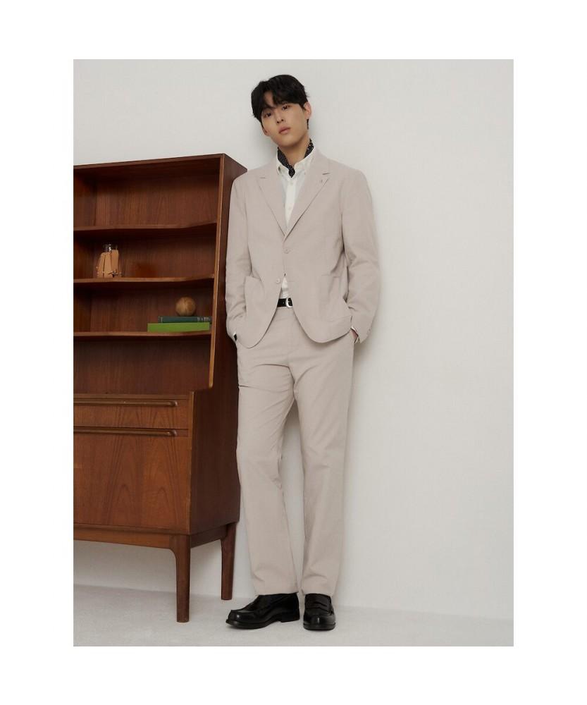 Binpolmen Texture Setup Standard Fit Slacks Beige