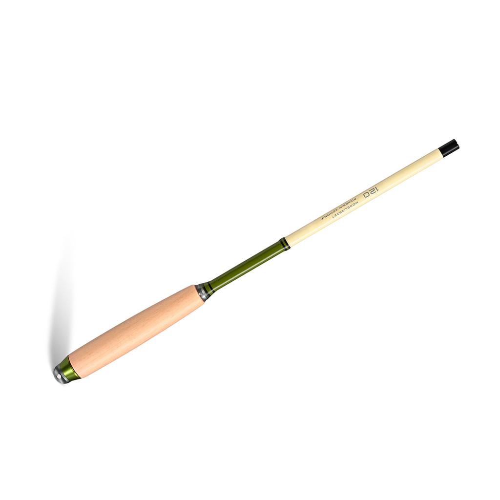 Extendable Fishing Pole Camping Mini Fishing Rod Telescopic Fishing Pole with Solid Wood Handle 1.2m
