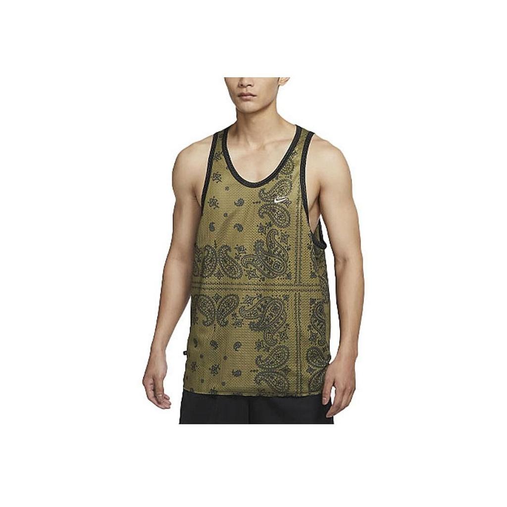 Nike Men's Dri-FIT Paisley Sleeveless Tank Top Atomic Green DH7372-378