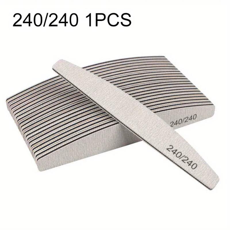 

15/10Pcs Professional Nail File 80/100/150/180/240 Sandpaper Strong Thick Sanding Half Moon Lime Nail Accessories and Tools