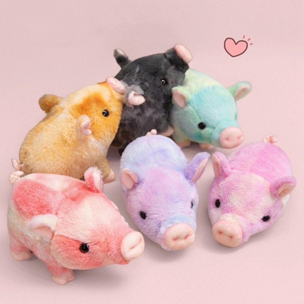 Comfortable To Touch Plush Piggy Doll Fluffy Stuffed Animals Plush Kids Birthday Gift