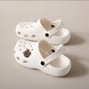 EVA nurse beach hole shoes women's summer bear new home platform outer wear versatile bag head cool slippers