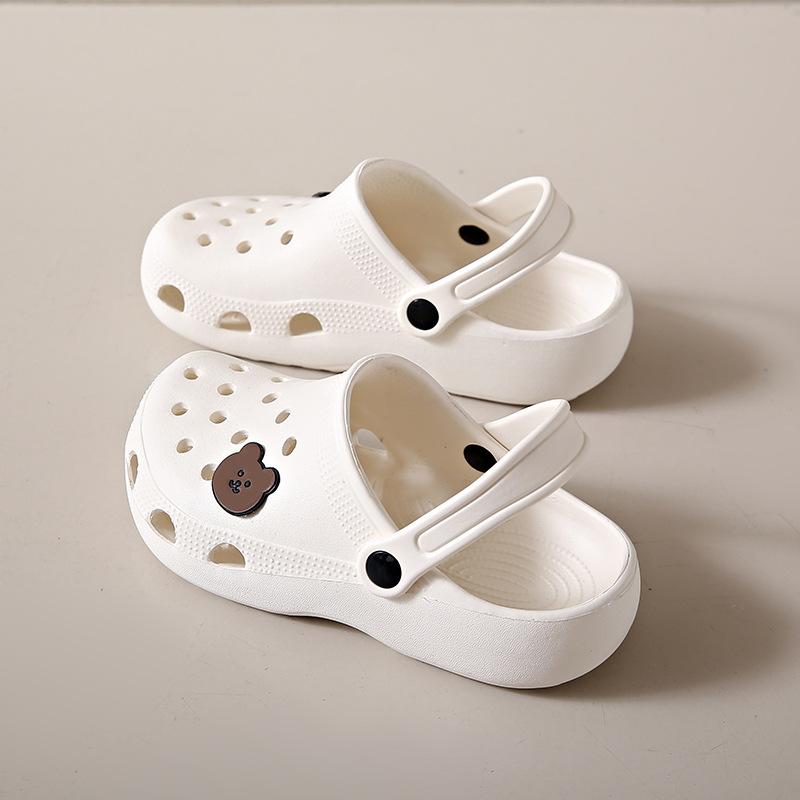 EVA nurse beach hole shoes women's summer bear new home platform outer wear versatile bag head cool slippers