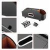 Car Seat Back Storage Box Multifunctional Tissue Box with Storage Car Accessories Decoration - Hooks, Case, (Black)