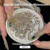 50Pcs Nail Art Plastics Small Round  With High-Shine Finish Flatback Inlay For Uv Gel Nails Or Stage Makeup
