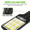 LED Wall Street Lamp 108 LED Solar Lights Outdoor with 3 Mode Waterproof Motion Sensor Security Lighting for Garden Patio Path