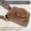 elfoLiz Camera Case for Sony VLOGCAM Retro Leather Camera with Shoulder Strap ZV-1 / ZV-1F / ZV-1II, Case, Bag, Lightweight, Stylish, Shock-Absorbent,