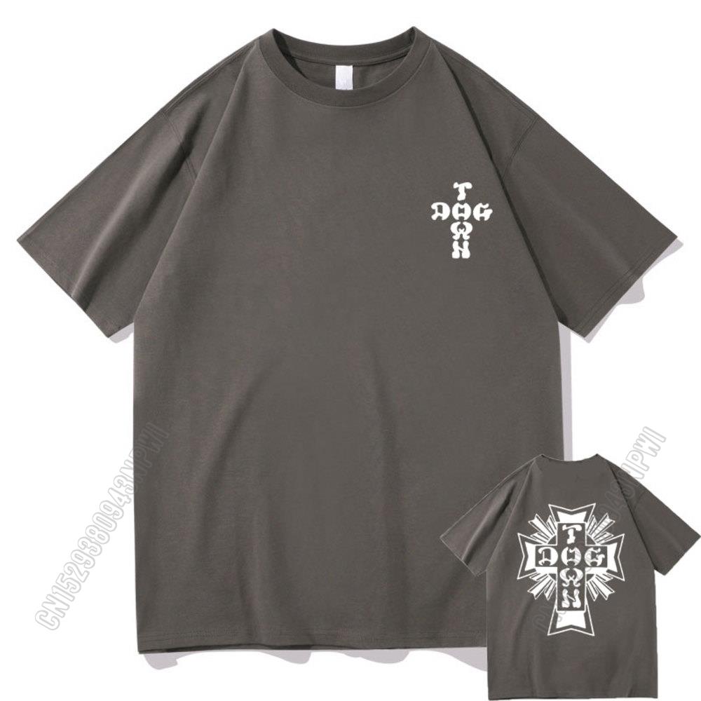 Dogtown Og Logo Black T Shirt Men Women Loose Tshirt Hip Hop Streetwear T Shirts Cotton Tee Tops Eu Trend Short Sleeve