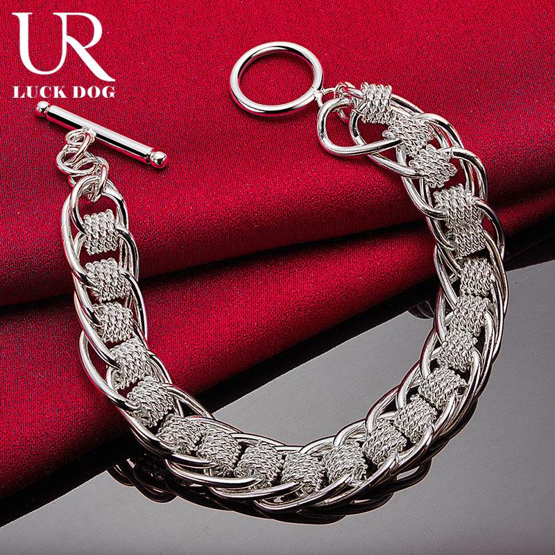 925 Sterling Silver Multi Circle Bracelet Fashionable Wedding Jewelry