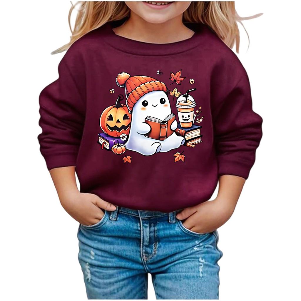 Boys Girls Child Fashion Daily Versatile Casual Crewneck Sweatshirts Daily Long Sleeve Patchwork Top Sweatshirts