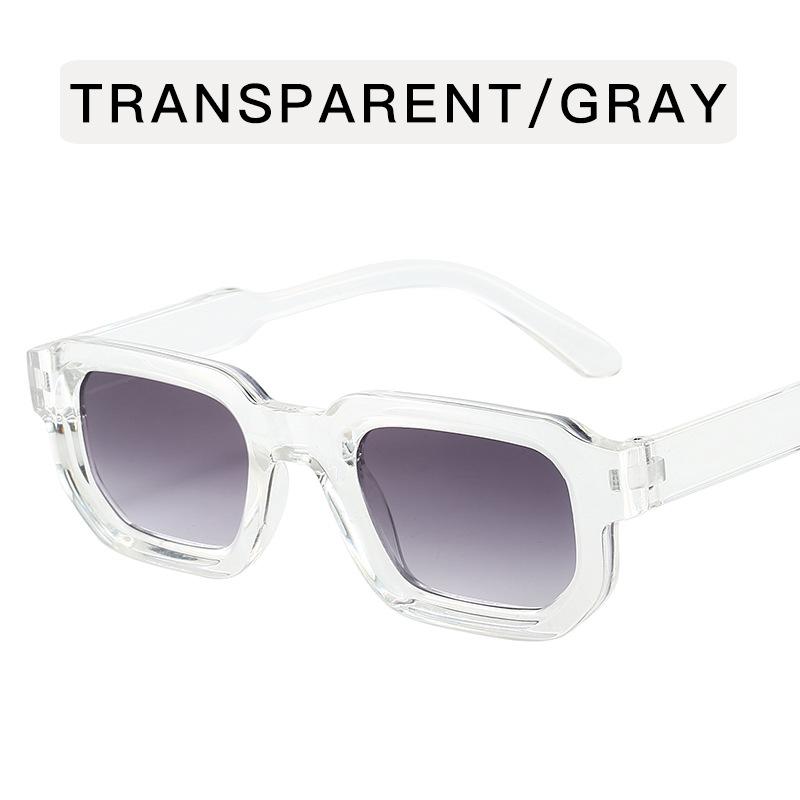 Vintage Herre Rektangulære Solbriller Mote Retro Solbriller Luksus Merkevare Design UV400 Shades Briller Dame Goggles