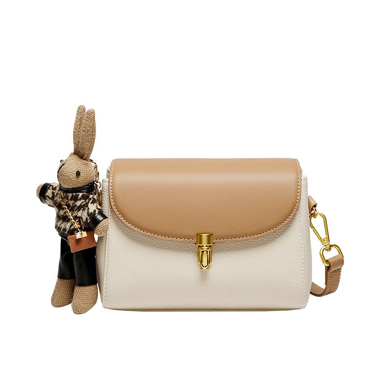 Mrs. Qiao High-End Bag 2025 New Women's Crossbody Bag Trendy Small Bag Women's Autumn Winter Single Shoulder Genuine Leather Women's Bag