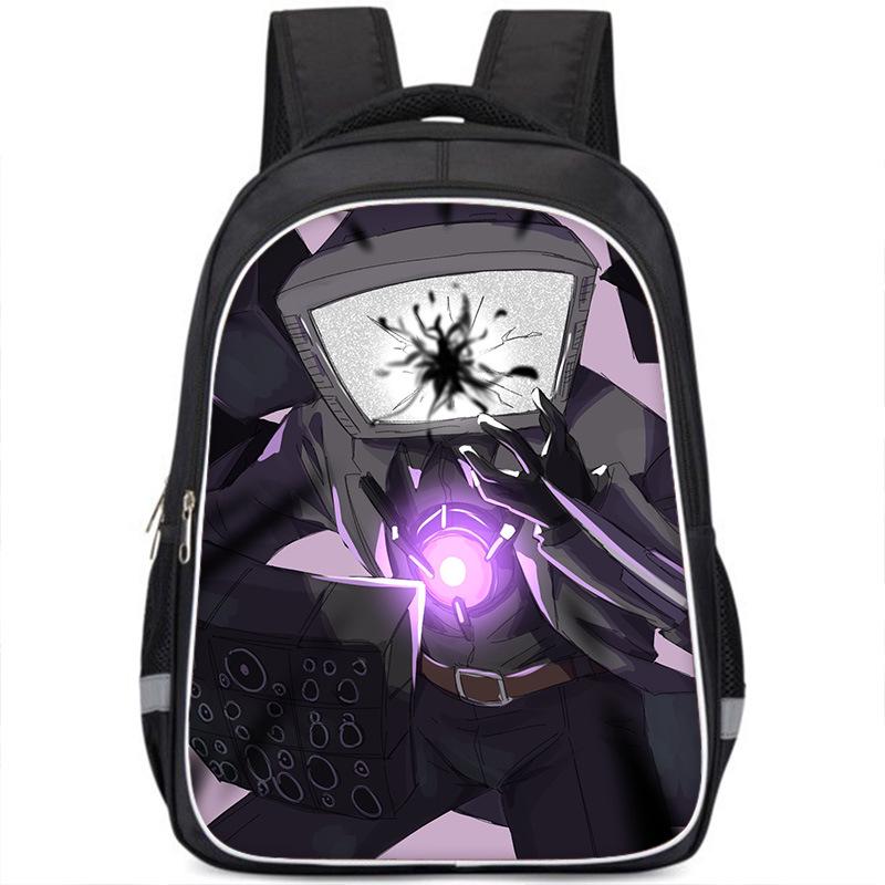 Skibiditoilet Titan Cameraman TV Man Anime Dessin Animé Sac à Dos