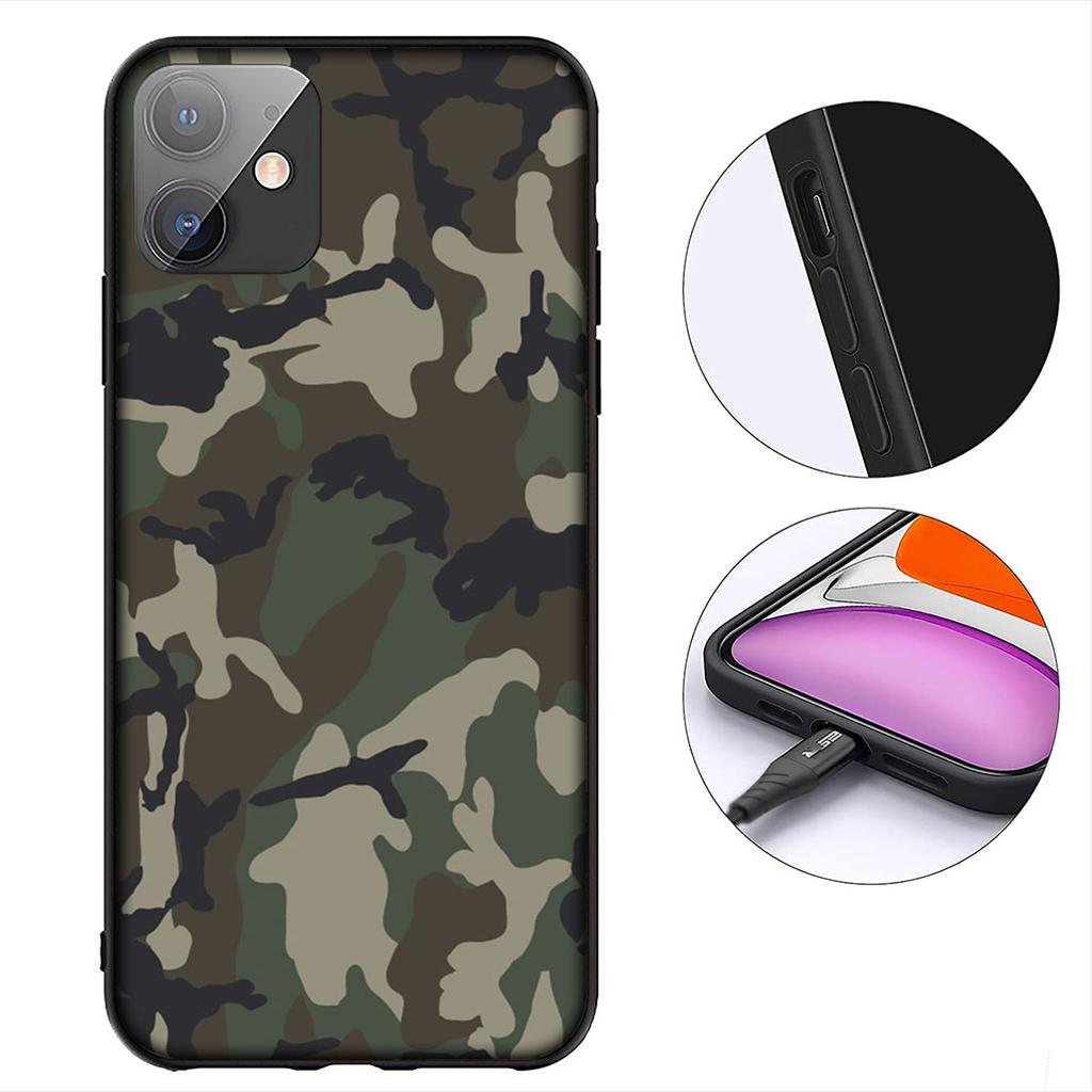 Camo Military Army Camouflage Pattern Cover for Motorola Moto E13 E20 E32 E22 E14 E15 G32 G60 G72 G7 G8 G82 G9 Plus Power Case