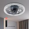 Remote-Controlled Ceiling Fan Light with E27 Socket for Bedroom and Corridor