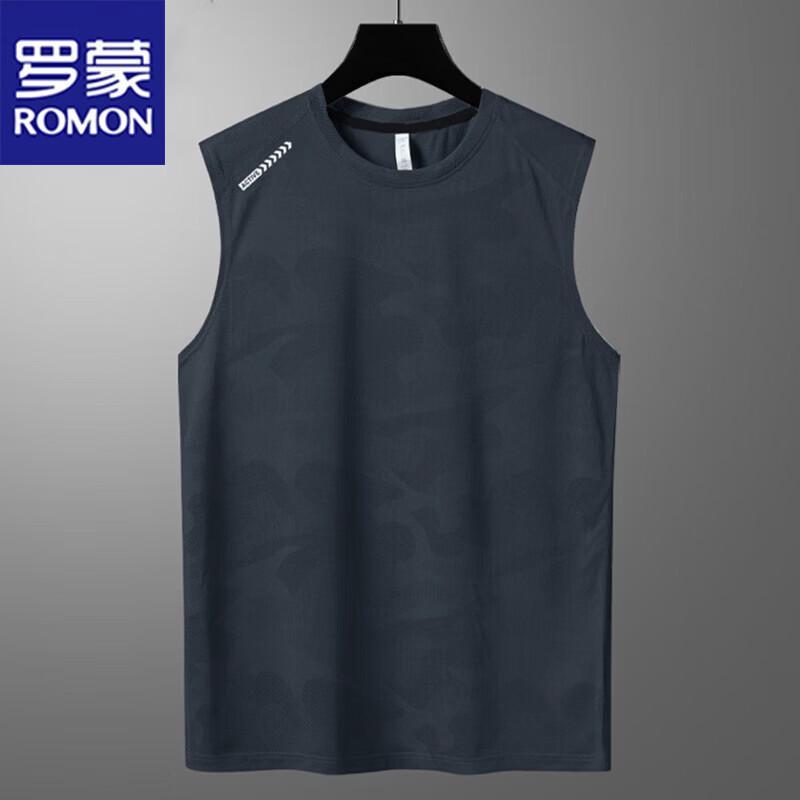 ROMON Men's Ice Silk Sleeveless T-Shirt