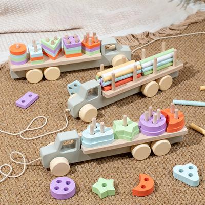 Holz Montessori Spielzeug Geometrie Satz Von Spalten Baby Pädagogisches Spielzeug Anhänger Kinder Lernen Spielzeug Für Kognitive Form Paarung