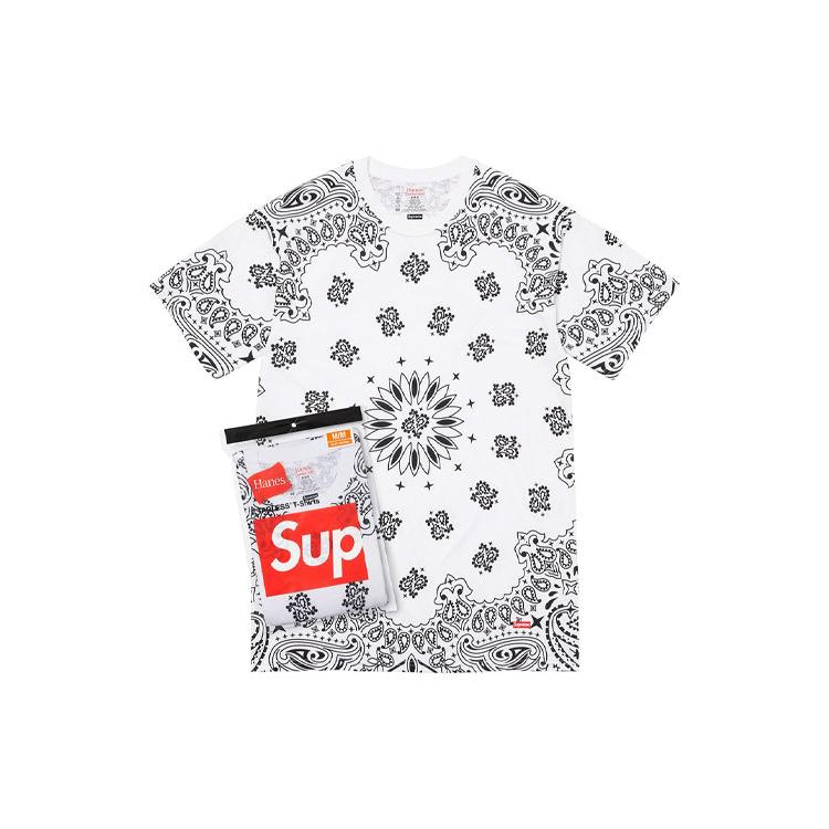 Supreme Hanes Bandana Tagless Tees 2