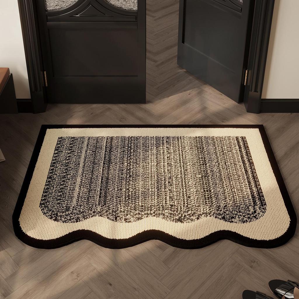 Elegant Retro Non-slip Door Mat - Wear-resistant, Cuttable Polypropylene