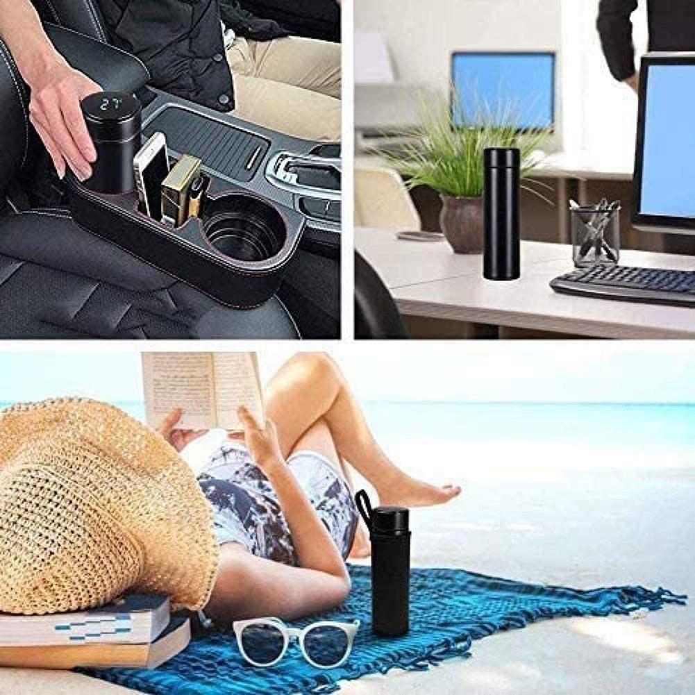 500ML LED  Bottle with Temperature Display 304 Stainless Steel Smart  Water Bottle Touch Digital Mug Holiday Gifts