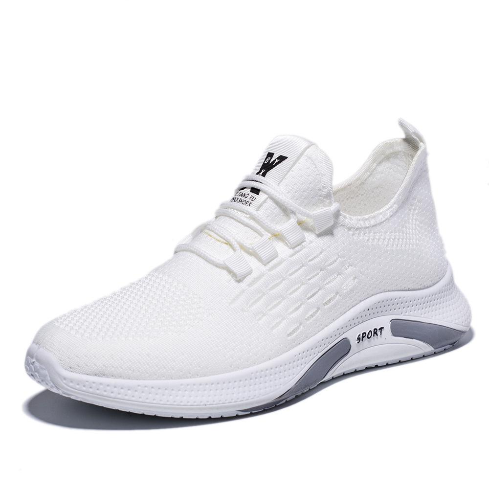 Fashion Men's shoes summer breathable thin mesh sports shoes men's 2025 new versatile white casual shoes